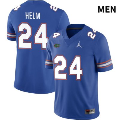 Men's Florida Gators #24 Avery Helm NCAA Jordan Brand Royal NIL 2022 Authentic Stitched College Football Jersey OHG0162LE